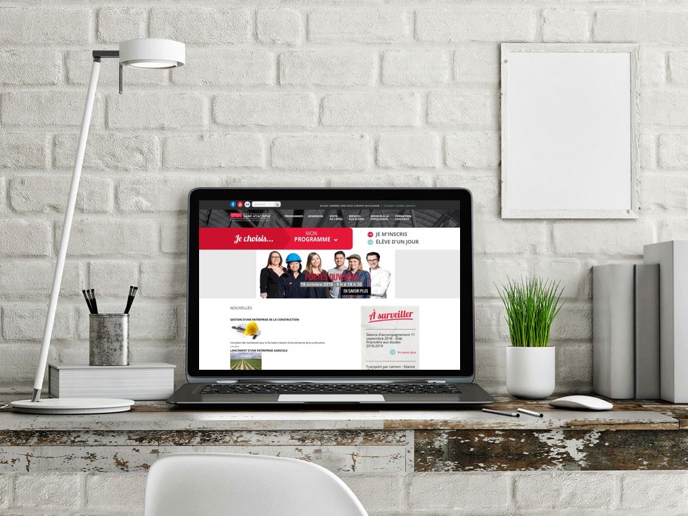 Aperçu du site web de l'EPSH