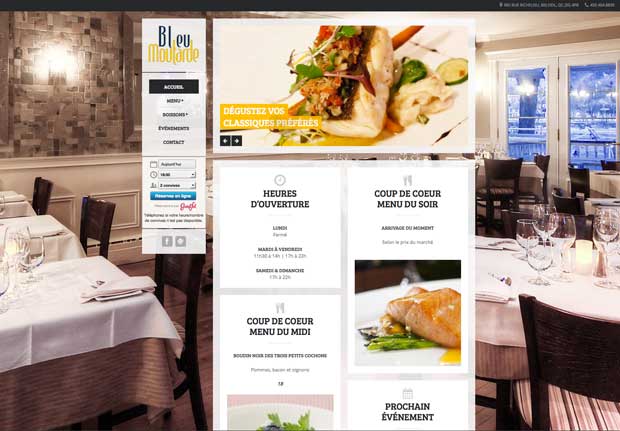 Conception de site Internet de restaurant